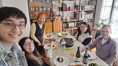 Hugo,Caroline,Tomiyo,Vanessa,Jacques